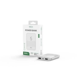 Powerbank ROCA TO GO 5.000mAh 1 USB 1A + 1 USB 2.1A Blanco