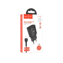 CARGADOR HOCO LIGHTNING 2.4A C88A