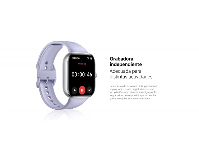 Perfil lateral del Smartwatch Xiaomi Redmi Watch 5 Black