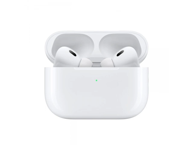 AirPods Pro (2ª Gen) USB-C MTJV3AM en uso, destacando la cancelación activa de ruido y el modo Ambiente adaptativo. Sonido inmersivo. Avlis.