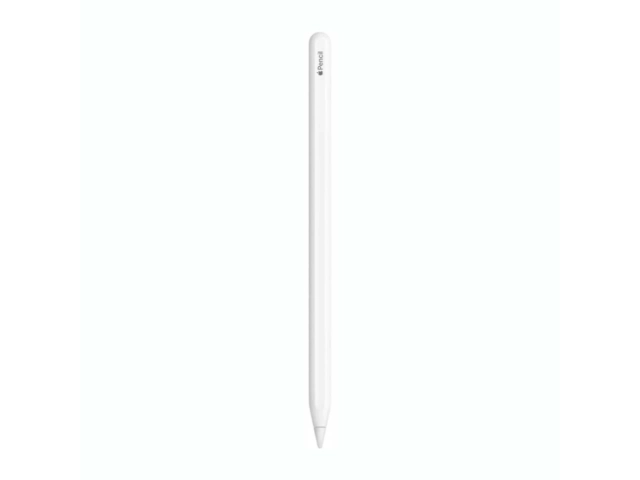 Apple Pencil (2da Generación) MU8F2AM/A acoplado magnéticamente a un iPad Pro/Air, mostrando carga inalámbrica en Uruguay.