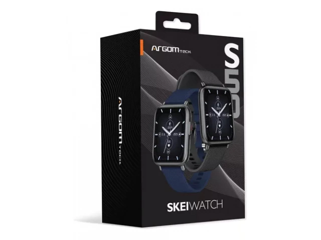 Diseño funcional y cómodo del Smartwatch Argom S50 Negro, ideal para el uso diario en Uruguay.
