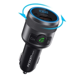 Cargador de auto Argom Spectro T1 + Bluetooth