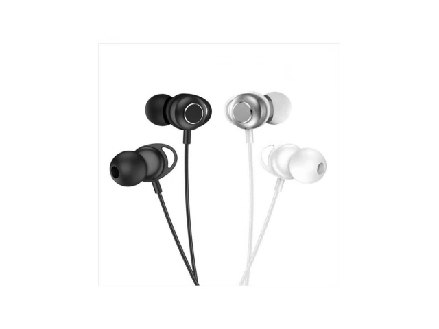 Auricular Foneng T59 negro con diseño ergonómico y acabado metálico.