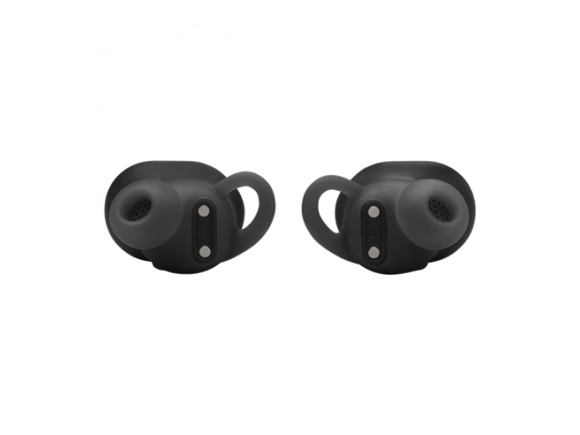 Detalle del auricular JBL Endurance Race 2 Black, muestra del diseño intraural y gancho seguro para deporte.