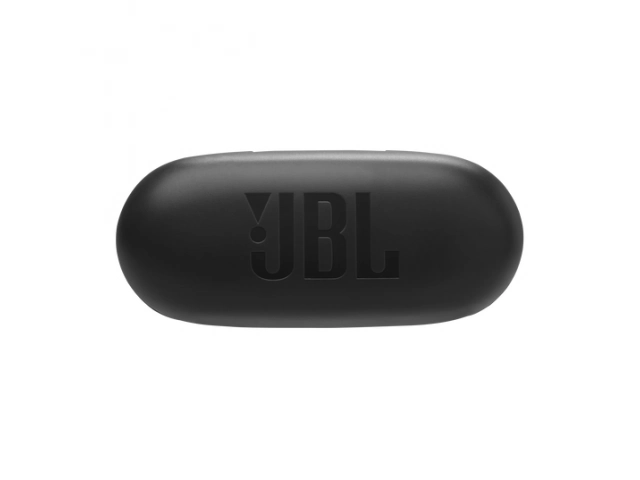 Auricular JBL Endurance Race 2 Black desde vista superior, resaltando ergonomía y diseño compacto.