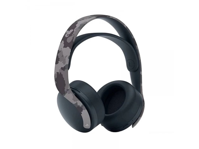 Detalle de los Auriculares Pulse 3D Camuflados destacando su tecnología de audio 3D para una experiencia inmersiva en PS5 y PC en Uruguay.