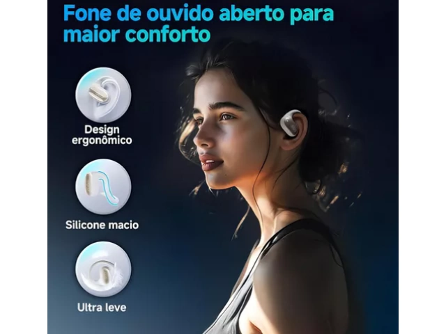 Auriculares Crossky GTR blancos conectados por Bluetooth a un smartphone Xiaomi.