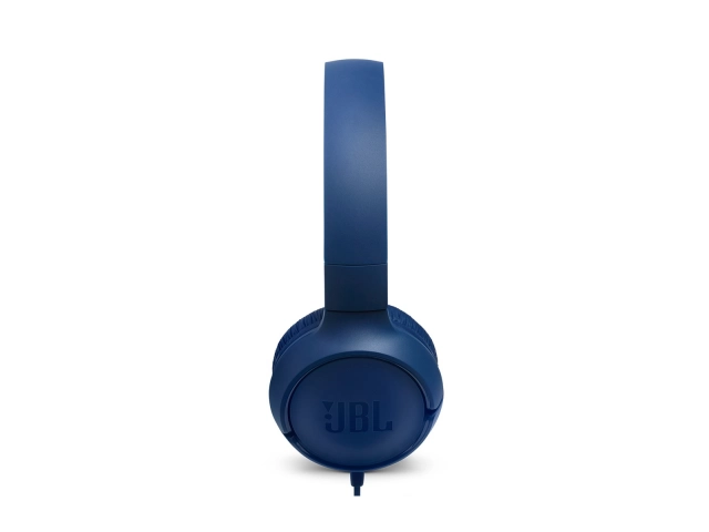 Auriculares JBL Tune 500 color azul con sonido JBL Pure Bass, en Avlis Uruguay.