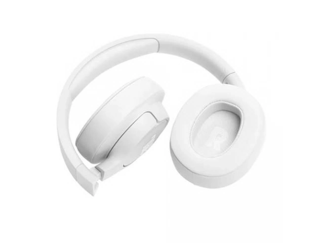 Auriculares over-ear inalámbricos JBL Tune 720BT en color blanco, con Bluetooth 5.3, hasta 76 horas de batería y Sonido JBL Pure Bass. Avlis Uruguay.