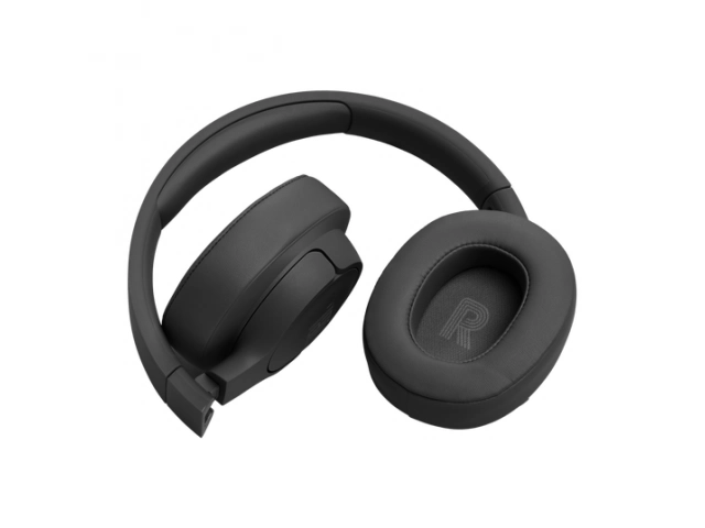Auriculares inalámbricos circumaurales JBL Tune 770BT en color negro elegante, con cancelación de ruido adaptativa y diseño plegable.