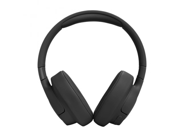 Auriculares inalámbricos circumaurales JBL Tune 770BT en color negro elegante, con cancelación de ruido adaptativa y diseño plegable.