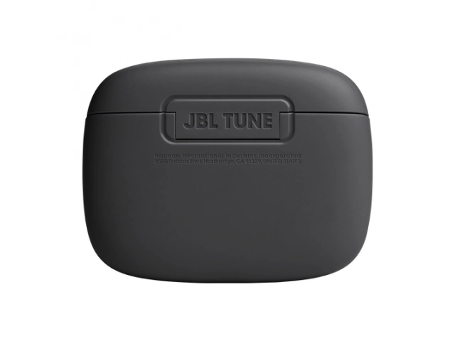 Diseño ergonómico y clásico de los auriculares TWS JBL Tune Buds negros, confort para uso diario, disponibles en Avlis.