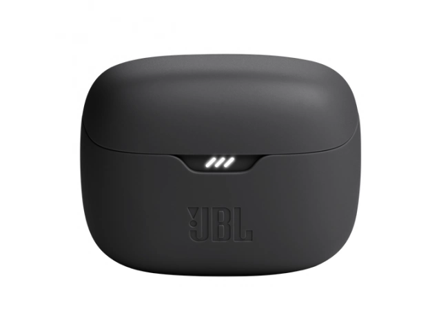 Diseño ergonómico y clásico de los auriculares TWS JBL Tune Buds negros, confort para uso diario, disponibles en Avlis.