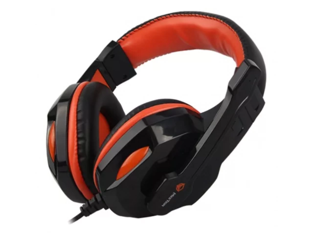Auriculares estéreo del Combo Meetion C500 con micrófono omnidireccional y diadema ajustable. 