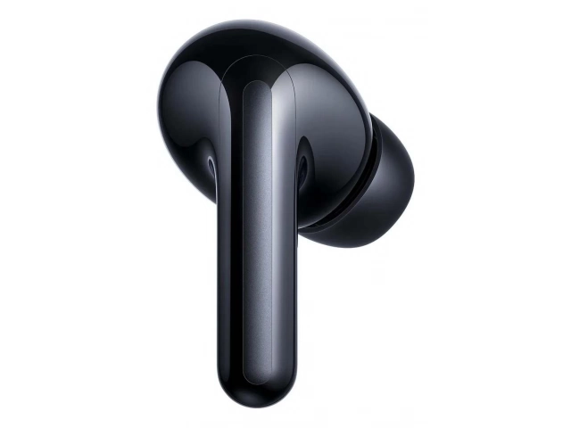 Diseño in-ear ergonómico y confortable de los auriculares TWS Xiaomi Redmi Buds 6 Lite negros, disponibles en Avlis