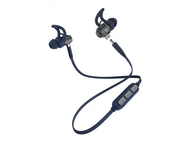 Avenzo AV639 Azules: Auriculares in-ear 2 en 1 que funcionan con módulo Bluetooth 5.0 (hasta 4hs bat.) o con cable Jack 3.5mm. Incluyen micrófono y controles en ambos modos. Disponibles en Avlis Uruguay.