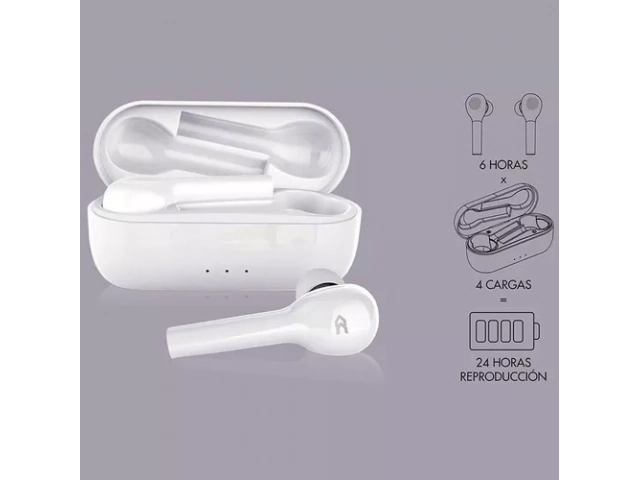 Hasta 22 horas de autonomía con el estuche de carga de los Avenzo TW5004W.