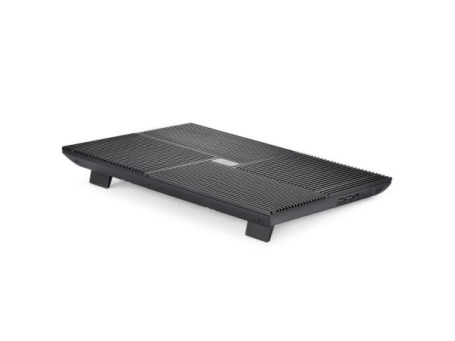 Protege tu laptop del sobrecalentamiento con la Deepcool Multi Core X8. Cuatro ventiladores, control de velocidad, diseño ergonómico y USB passthrough. ¡Mejora el rendimiento y la vida útil de tu equipo! Protege tu laptop del sobrecalentamiento con la Deepcool Multi Core X8. Cuatro ventiladores, control de velocidad, diseño ergonómico y USB passthrough. ¡Mejora el rendimiento y la vida útil de tu equipo!