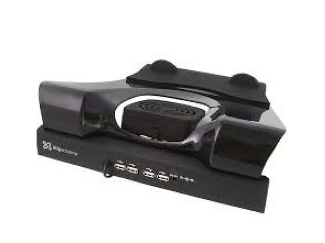 Evita el sobrecalentamiento de tu laptop con la bandeja Klip Xtreme KNS-110B. Doble ventilador, diseño ergonómico y silencioso. ¡Compra ahora y protege tu equipo!