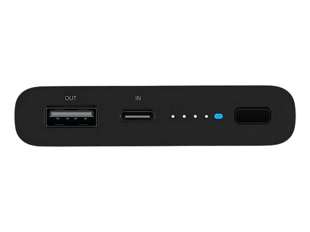Detalle de los puertos USB de la Powerbank Xiaomi 10000mAh para carga por cable y recarga.