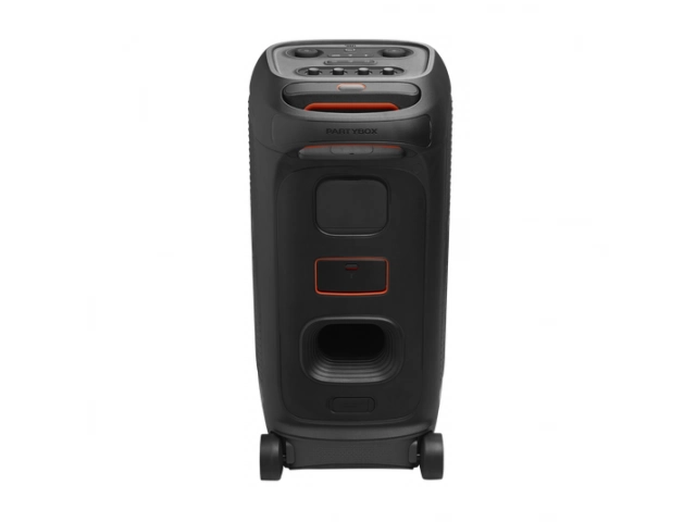 El JBL PartyBox Stage 320 ofrece sonido JBL Pro Sound de 240W, AI Sound Boost y un show de luces espectacular. Portátil con ruedas y batería intercambiable (18hs). Ideal para fiestas en Uruguay. Disponible en Avlis.