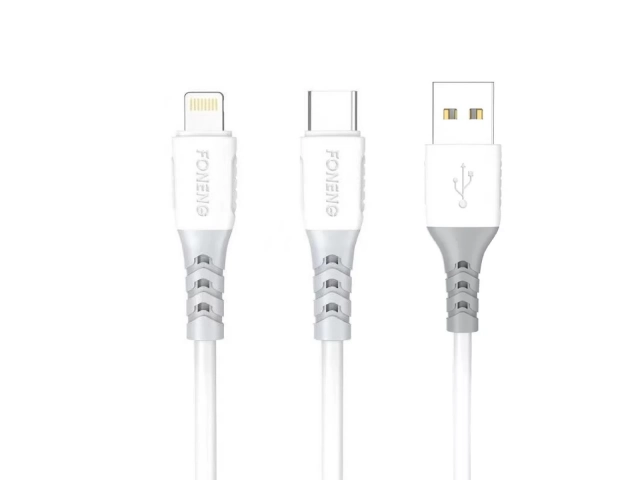 Cable de datos y carga súper rápida Foneng X66 Micro USB, 1 metro de longitud, 3 Amperios de capacidad, para Android y más, disponible en Avlis Maldonado, Uruguay.