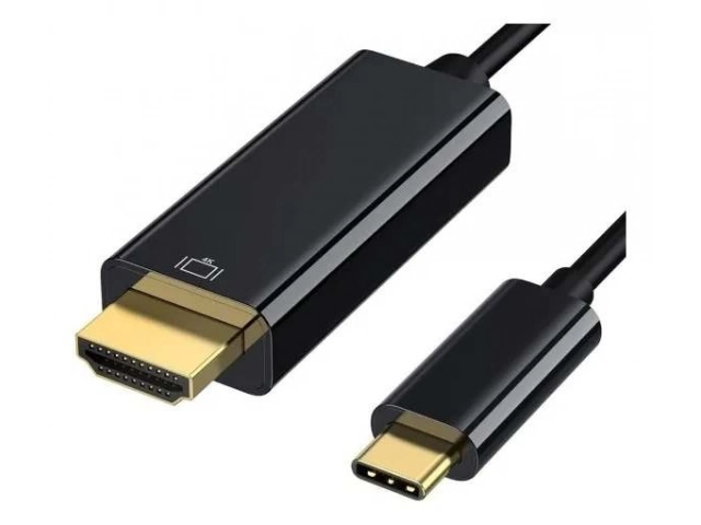 Cable Tipo C a HDMI 4K de 1.8 metros marca Gravity, para conectar celulares y laptops a TV, alta calidad, disponible en Avlis Uruguay.