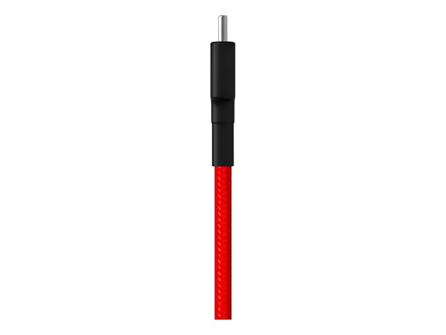 Cable Xiaomi Mi Tipo-C reforzado en color rojo, 1 metro. Diseño anti-enredos y construcción robusta. Avlis Uruguay.