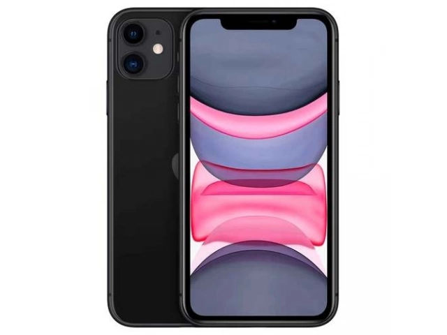 Detalle del sistema de cámara dual de 12MP del iPhone 11 Negro, con modo Noche y ultra gran angular
