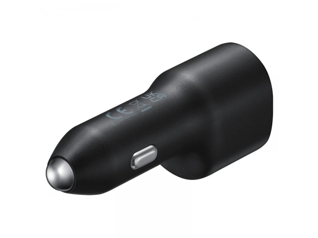 Cargador de vehículo Samsung Duo EP-L4020, ideal para carga rápida de dispositivos Galaxy y otros equipos en simultáneo. Avlis Uruguay.
