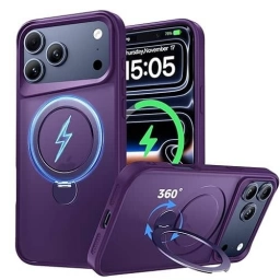 Case Iphone 17 Pro Matte Magnetic con soporte