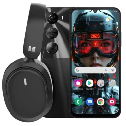 Celular Logic L68M Plus 4+10/256GB Black + Auricular Monster BT