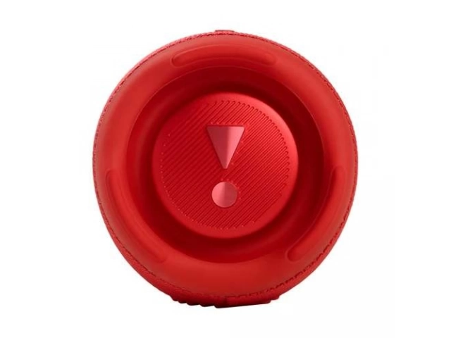 JBL Charge 5 rojo con tecnología PartyBoost para conectar múltiples parlantes. Sonido potente para tus fiestas. Avlis Uruguay.