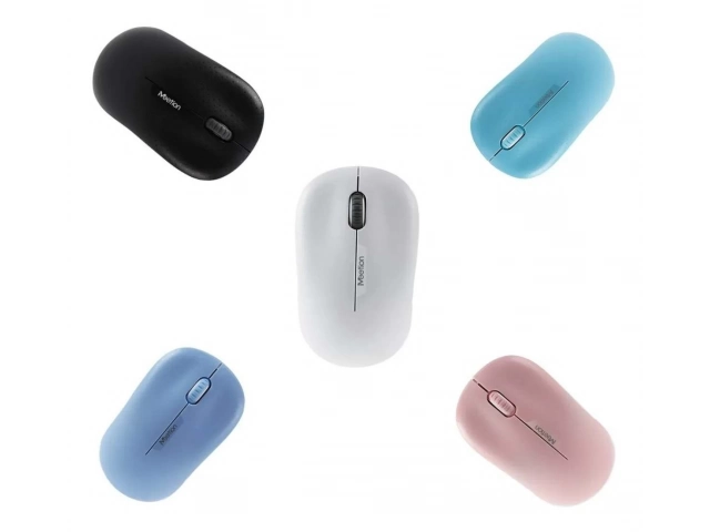 Escritorio moderno en Uruguay con el mouse inalámbrico Meetion R545 Cyan, comprá en Avlis, San Carlos, y dale estilo a tu PC.