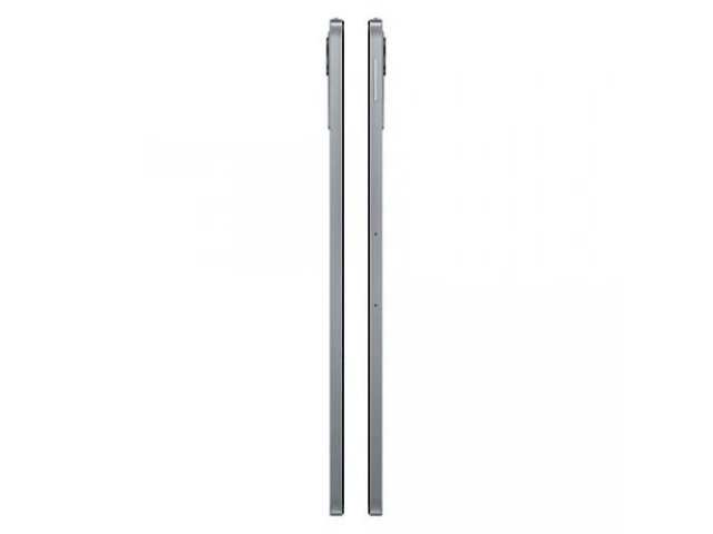 Diseño delgado y metálico unibody de la Tablet Xiaomi Redmi Pad SE 4GB/128GB color gris, vista lateral o trasera.