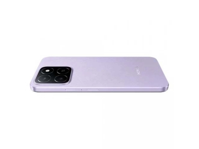 Diseño ergonómico y elegante color Púrpura del Honor X6b en mano, perfecto para el estilo uruguayo.