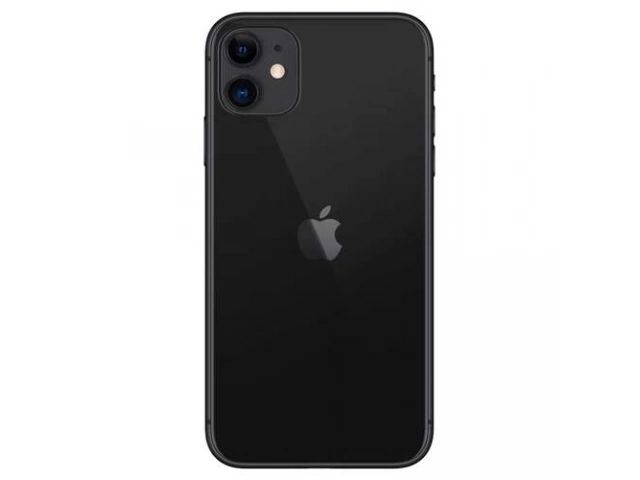 Diseño elegante y resistente del Apple iPhone 11 64GB Negro en mano