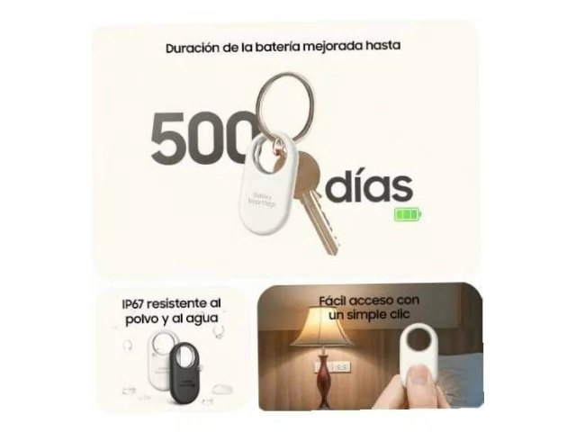 Empaque del Samsung Galaxy SmartTag2 blanco (1 Pack), producto original Samsung, venta en Avlis.