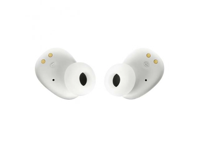 Estuche de carga portátil y compacto de los auriculares True Wireless JBL Wave Buds Blancos
