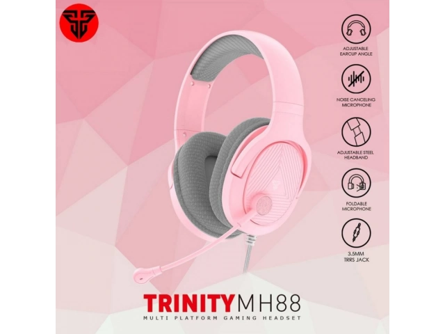 Almohadillas suaves y cómodas del Fantech MH88 Sakura Edition, ideales para largas sesiones de juego.