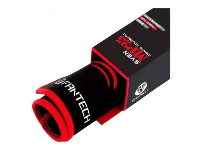 Detalle de los bordes cosidos y base antideslizante del MousePad Fantech MP25, ideal para gaming, en Avlis Uruguay