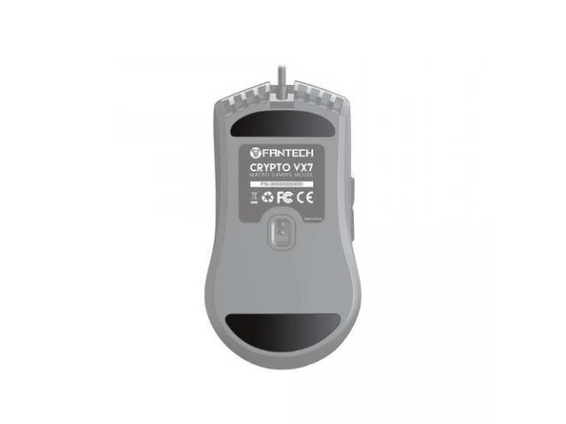 Detalle de los 6 botones programables y el diseño ergonómico del mouse gamer Fantech VX7 CRYPTO. Personalización y confort. Avlis.