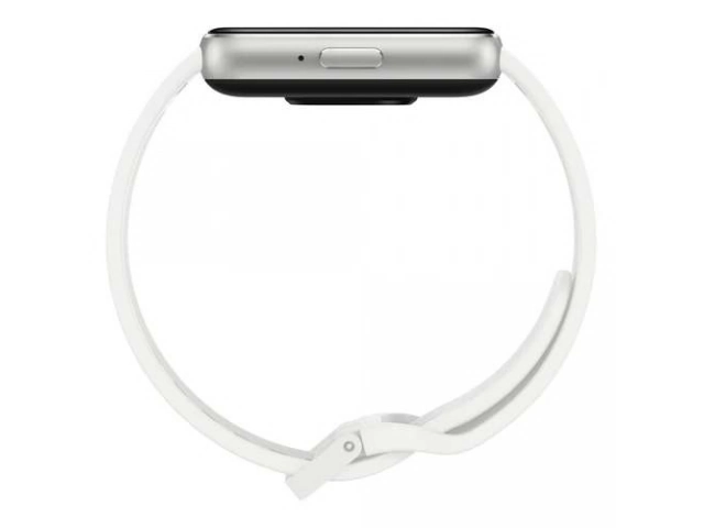 Samsung Galaxy Fit3 Gris mostrando notificaciones y modos deportivos. Batería de hasta 13 días y diseño ligero. Avlis Uruguay.