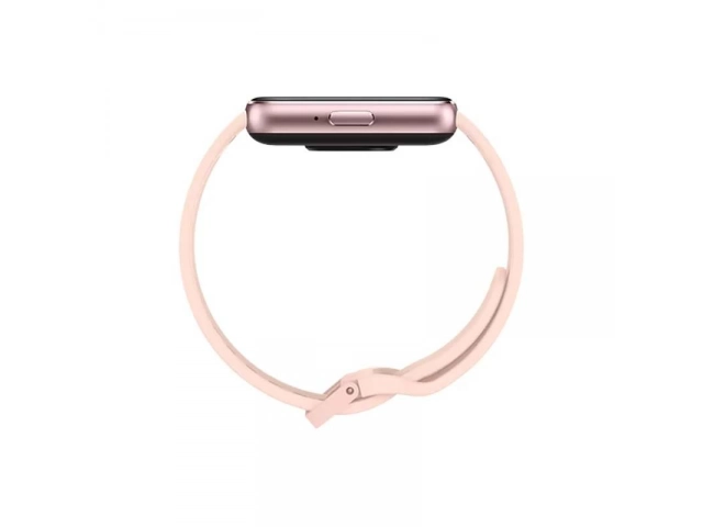 Samsung Galaxy Fit3 Pink Gold, ideal para mujer, mostrando modos deportivos y notificaciones. Batería de larga duración. Avlis Uruguay