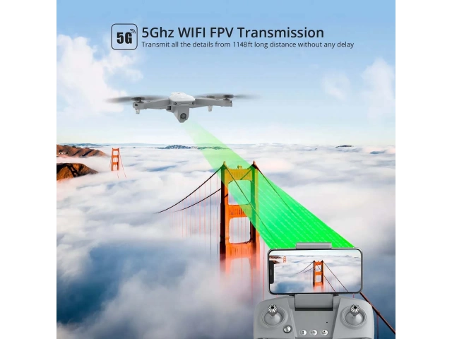 Funciones inteligentes GPS como Sígueme y Waypoints del drone Holystone HS175 a través de su app móvil en Uruguay.