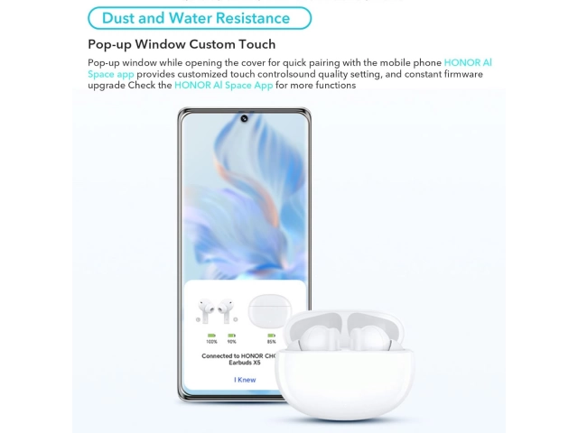 Resistencia al agua y polvo con certificación IP54 en los Honor Choice X5.