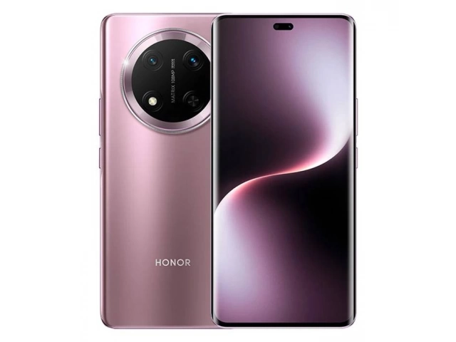 Vista general del Honor Magic 7 Lite 8/512GB en color púrpura, destacando su diseño elegante en un contexto uruguayo.