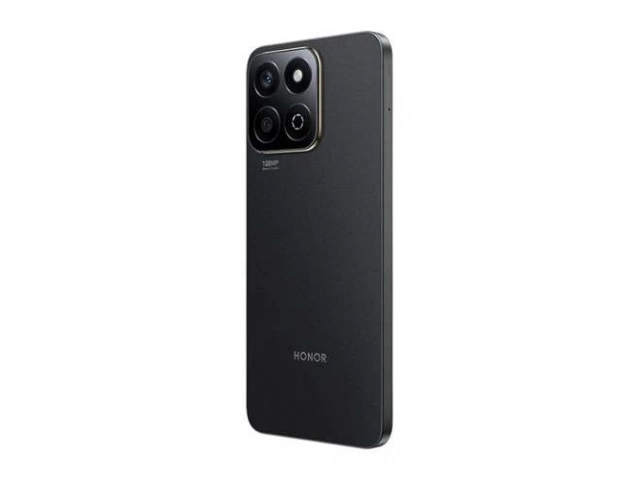 Honor X7c Negro destacando su pantalla de 90Hz y 256GB de almacenamiento masivo para un rendimiento potente, en venta en Avlis Uruguay