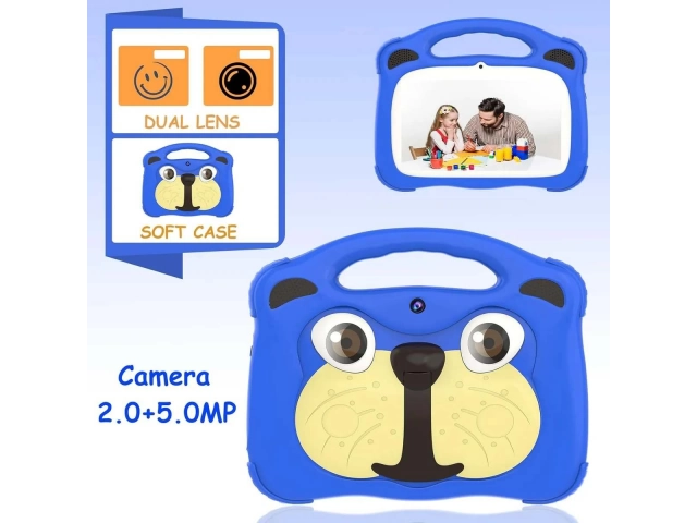 Pantalla de la Tablet Gravity Kids 7 Azul mostrando su interfaz amigable para niños y acceso a contenido educativo y juegos. Comprá en Avlis. 